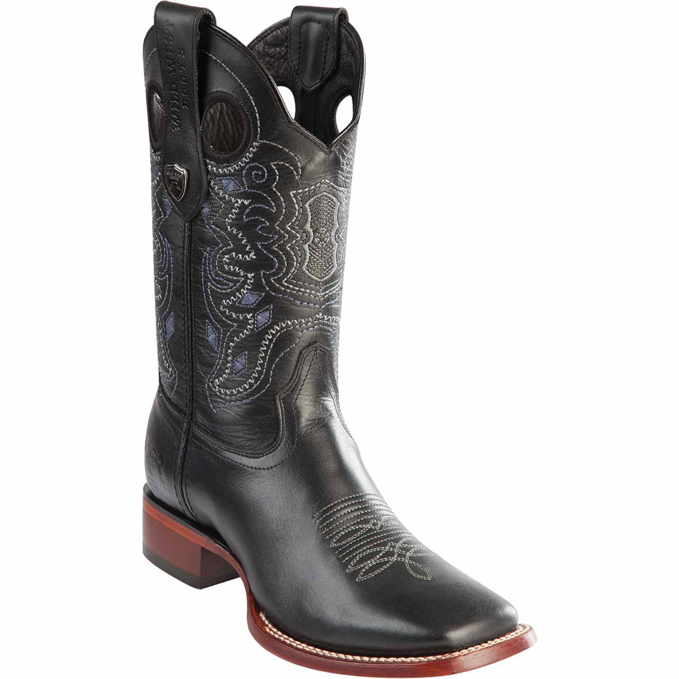 Mens Black Western Square Toe Boots - Wild West Boots