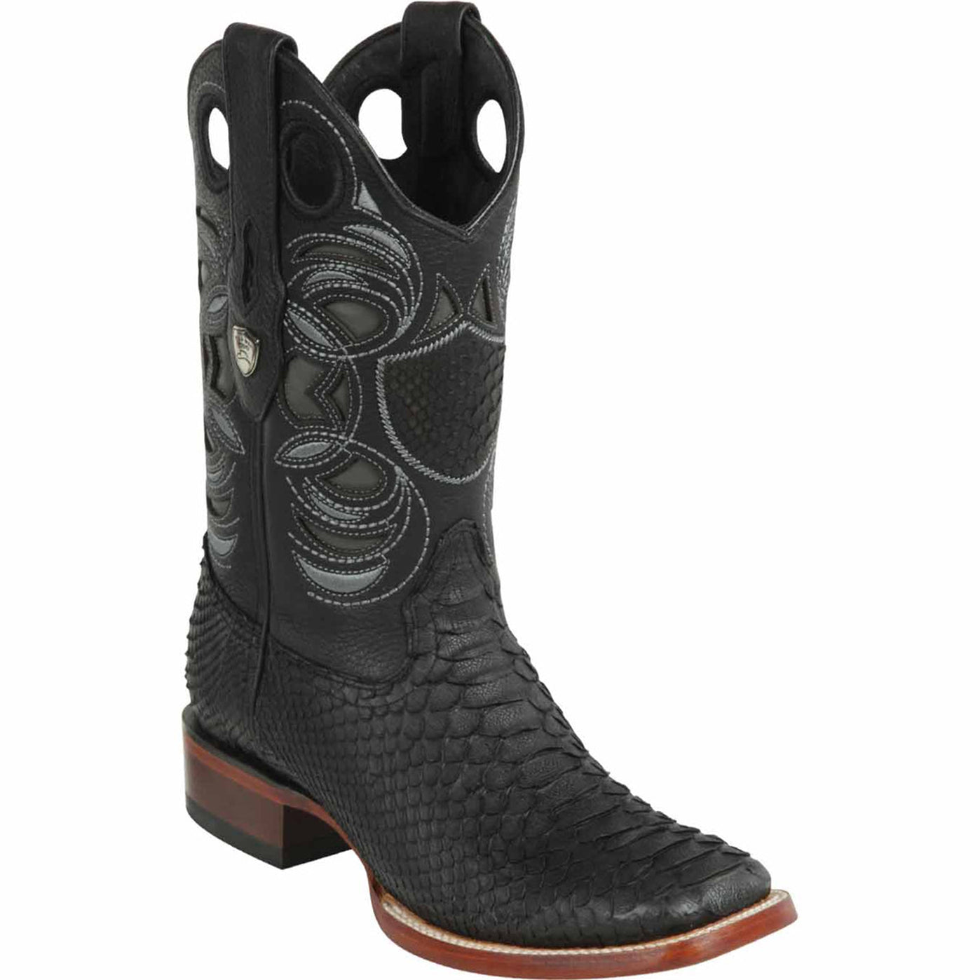 Python Snake Boots Mens Square Toe - Wild West Boots