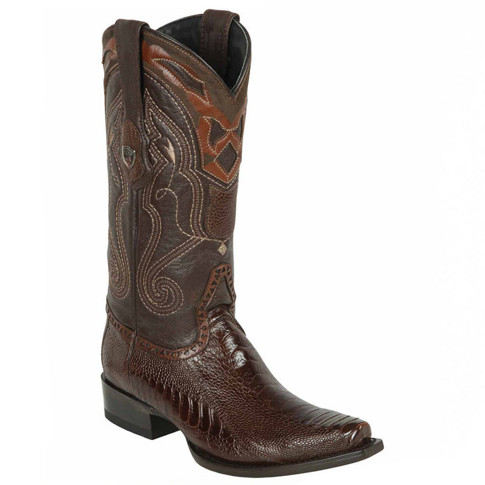 Winter-White Ostrich Cowboy Boots main image 1
