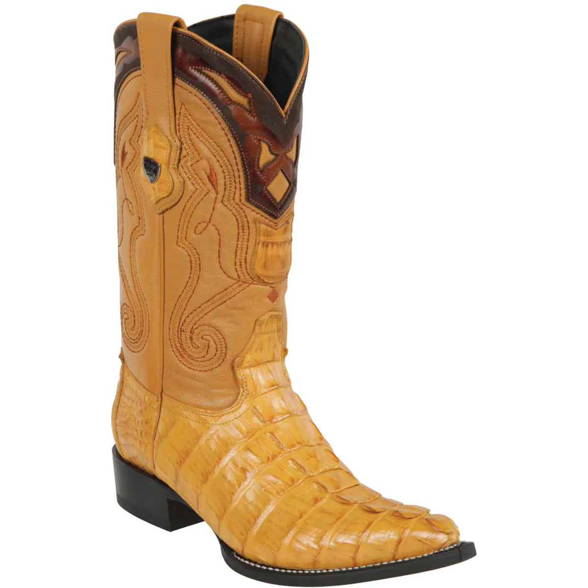 Wild West Caiman Tail Long Pointy Mexican Boots
