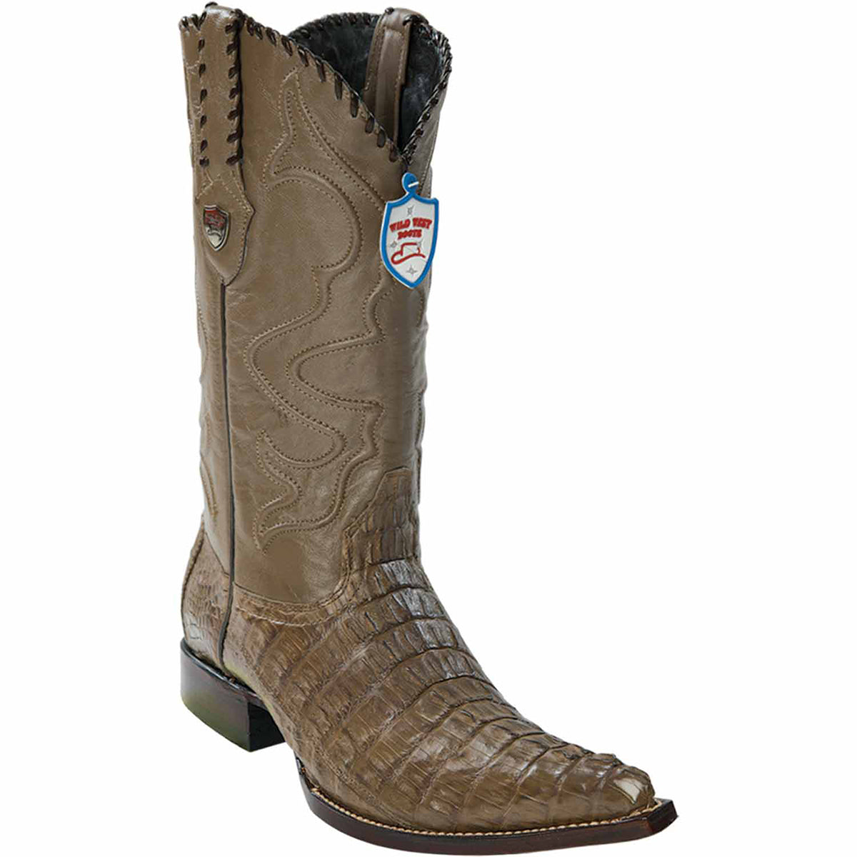 Wild West Caiman Tail Pointy Mexican Boots For Men