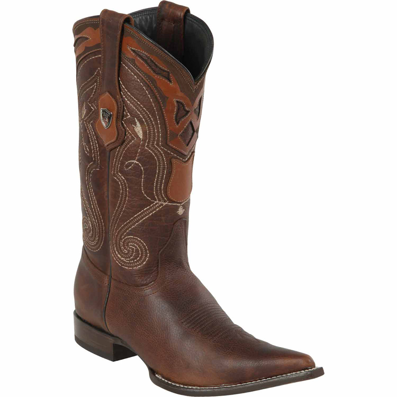 Mens Mexican Pointy Boot Walnut Brown - Wild West Boots
