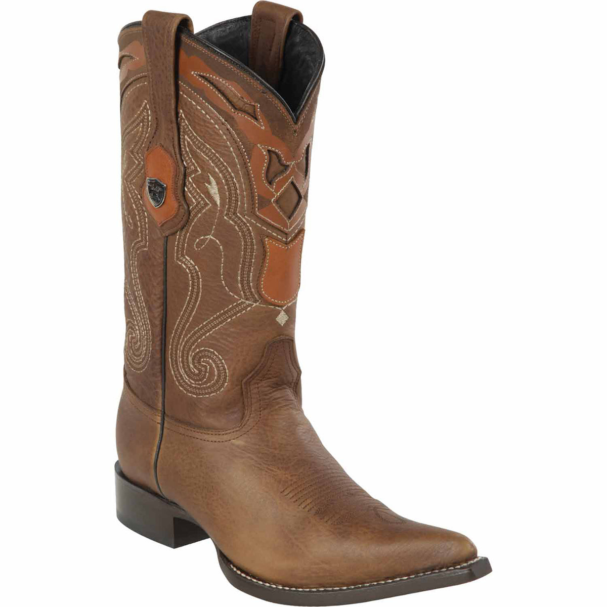 Mens Brown Pointy Mexican Boots | Wild West Boots Pointed Toe