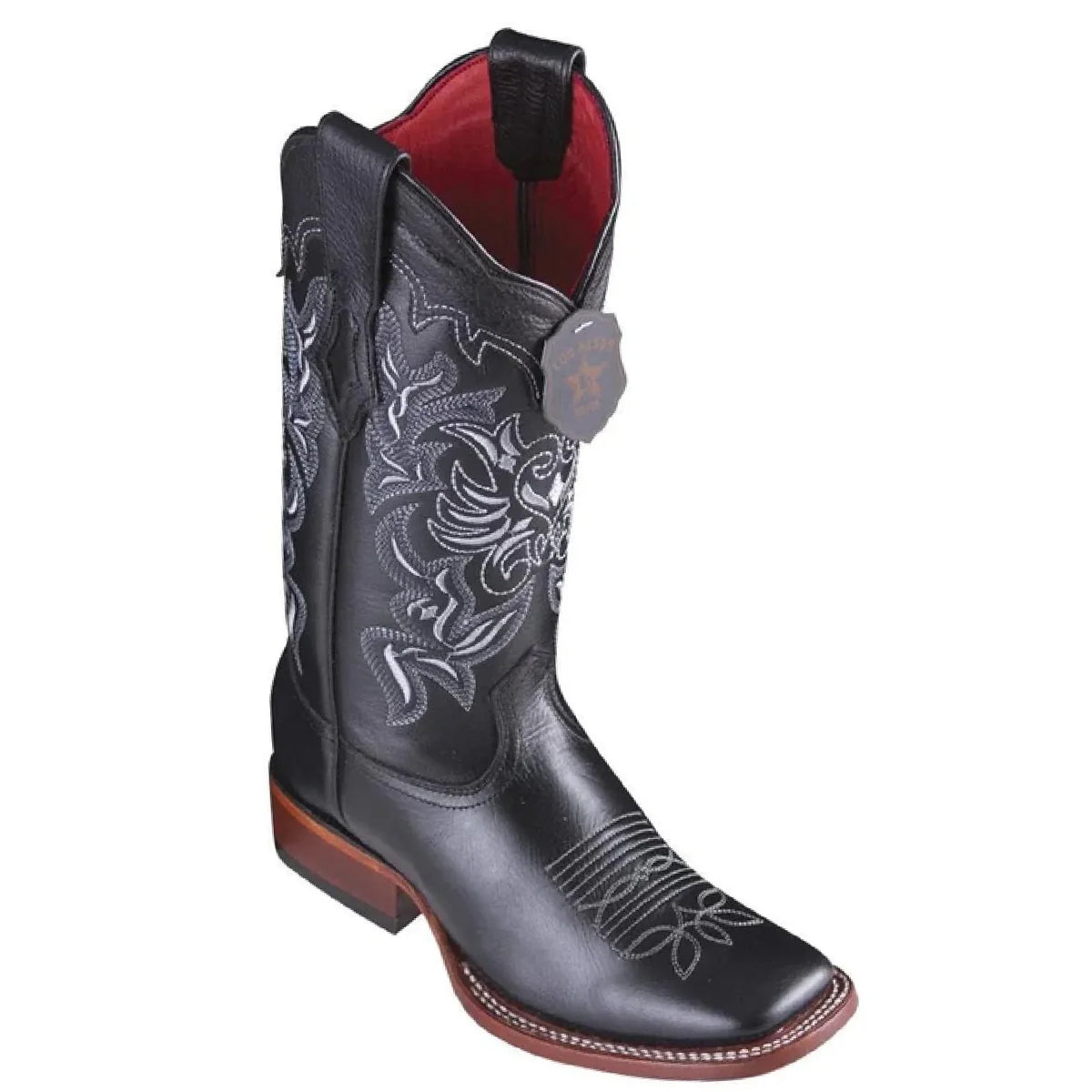 Black Square Toe Cowgirl Boot