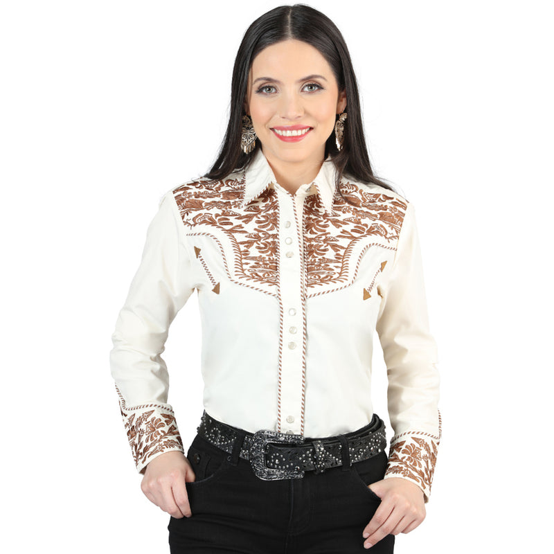 Beige Women's Rodeo Shirts - El General
