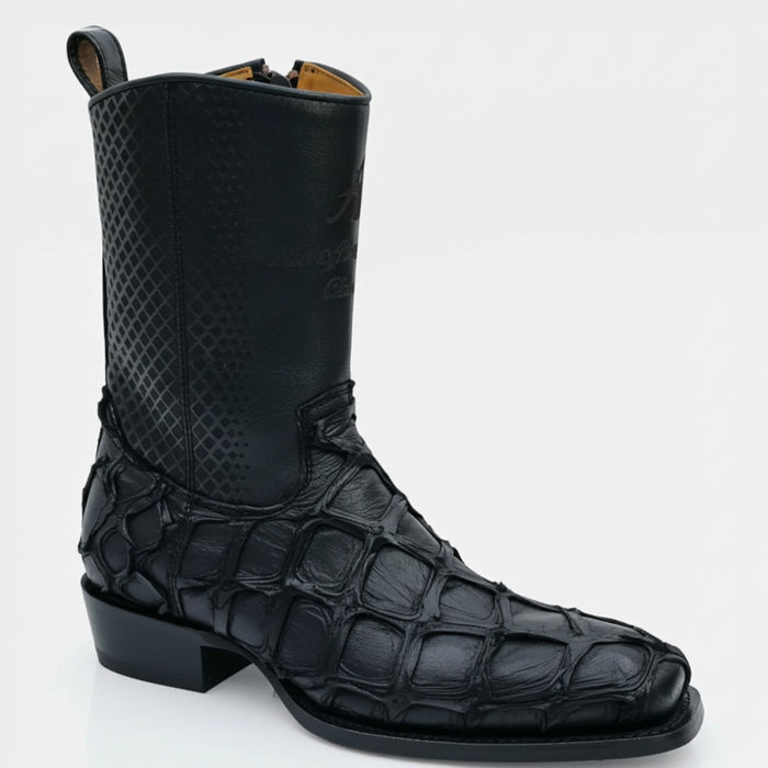 Rustic Brown Pirarucu Cowboy Boots main image 1