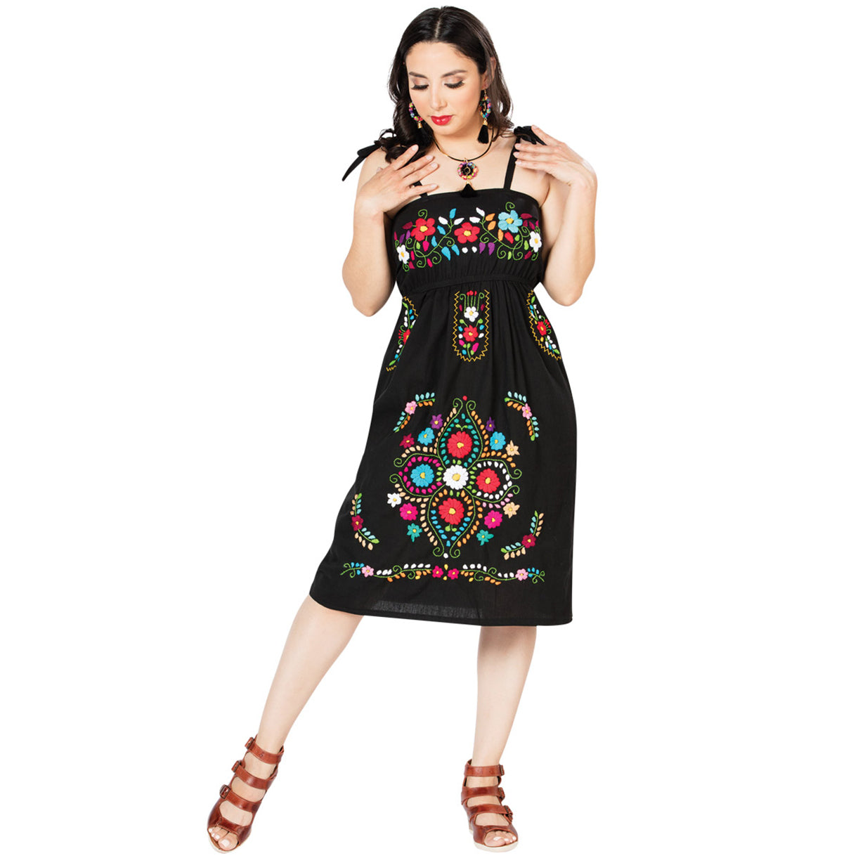 Mexican Dress Perla Black
