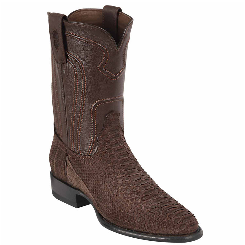 Los Altos Men's Python Roper Boots Round Toe