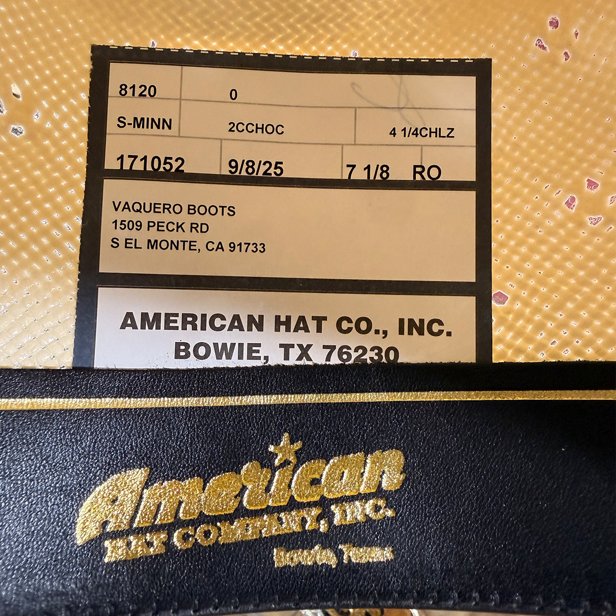 American Hat Company 8120 Minnick Straw Cowboy Hat