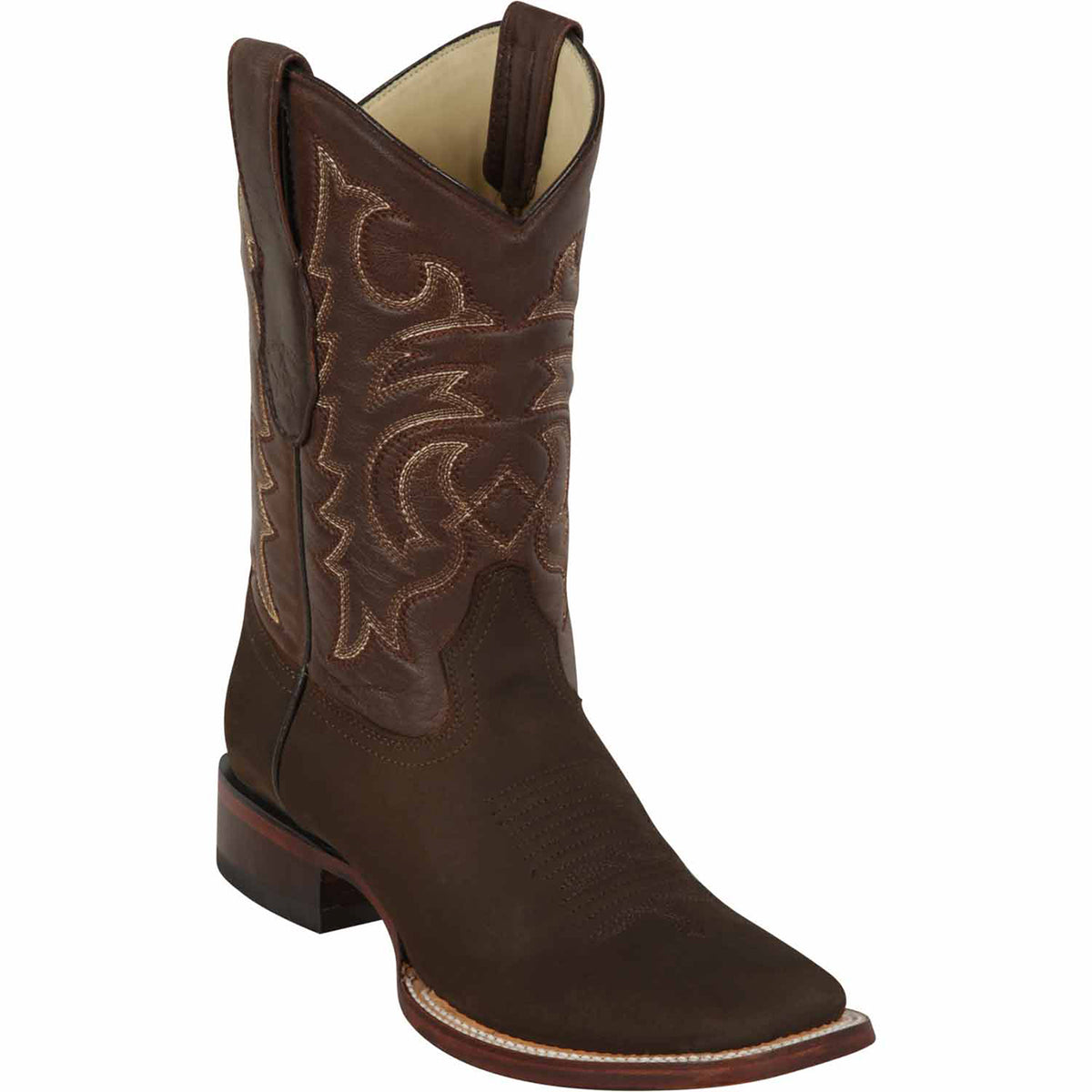 Los Altos Men's Genuine Leather Square Toe Boots - Walnut 813E9940 main image 0