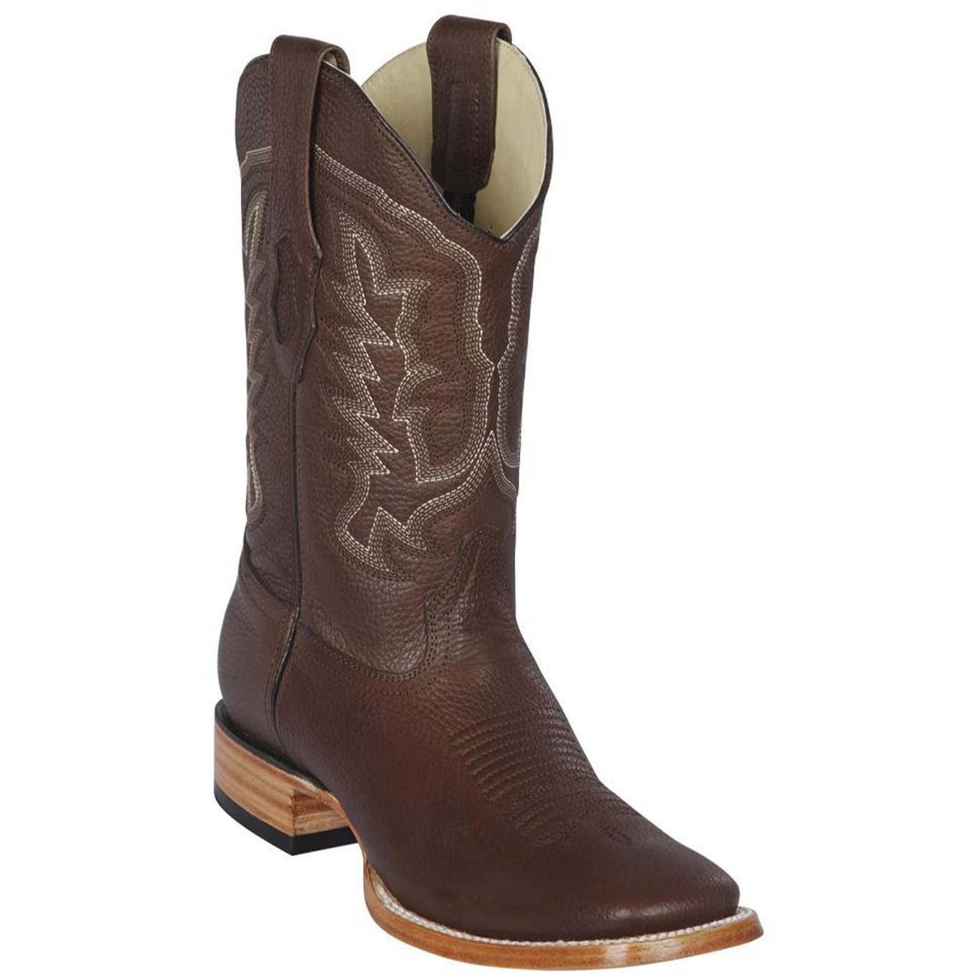 Los Altos Men's Genuine Leather Square Toe Boots - Walnut 8129940 main image 1