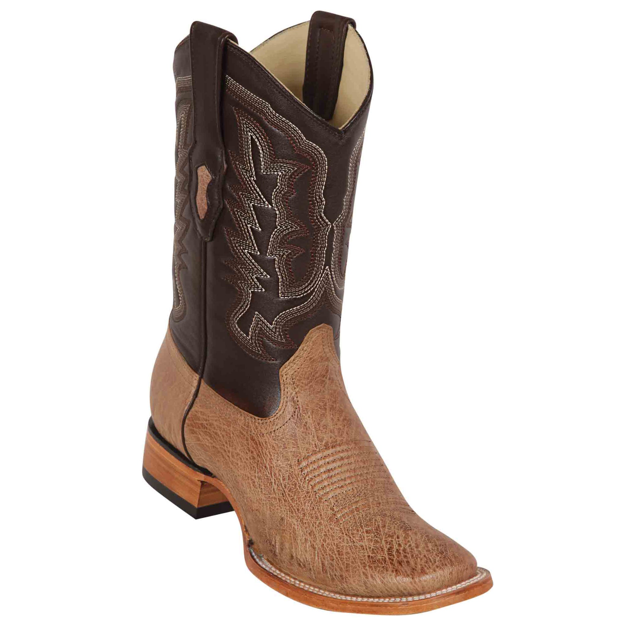 Mens Square Toe Smooth Ostrich Boots - Los Altos Boots