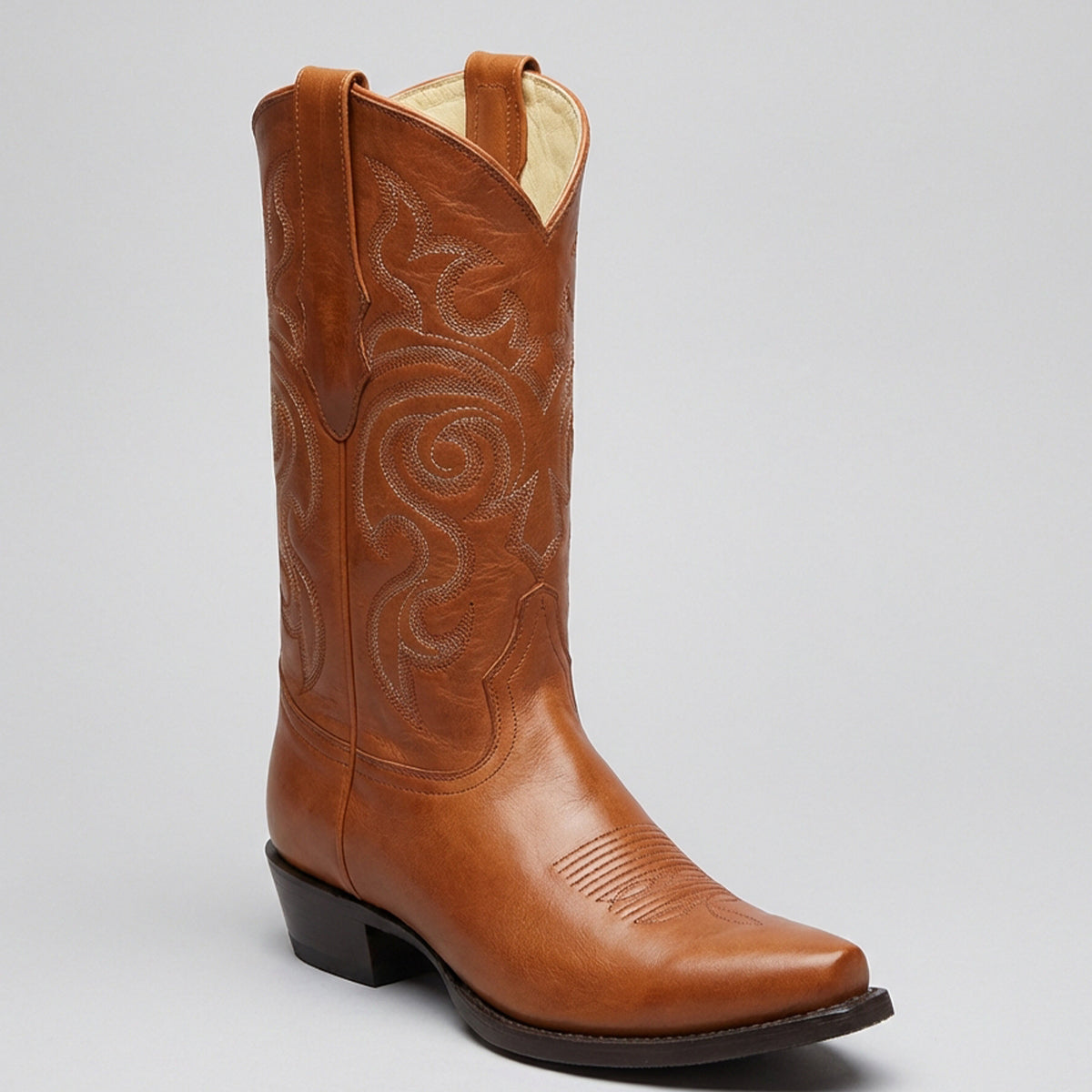 Los Altos Men's Honey Brown Snip Toe Western Boots