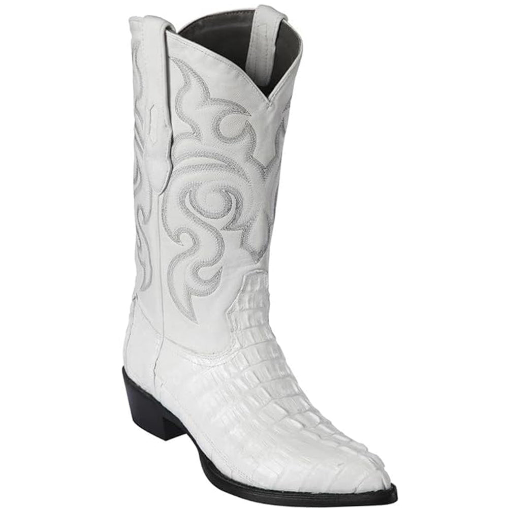 Snip Toe Crocodile Boots Winter-White main image 0