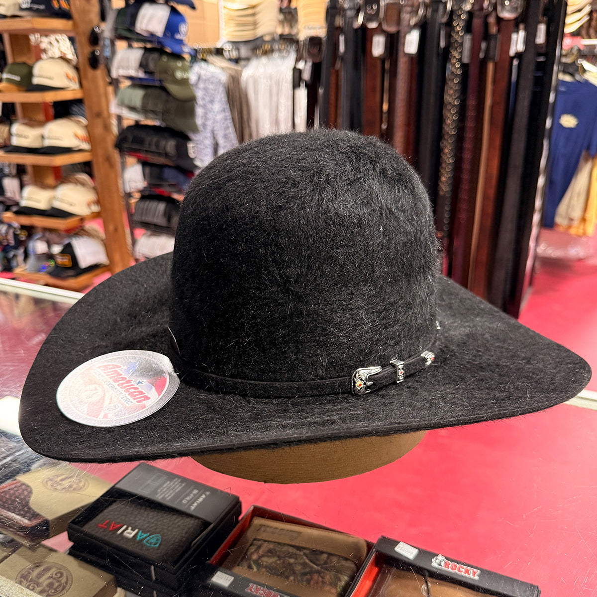American Hat Company 20x Felt Hat - Grizzly Open Crown | Made in USA