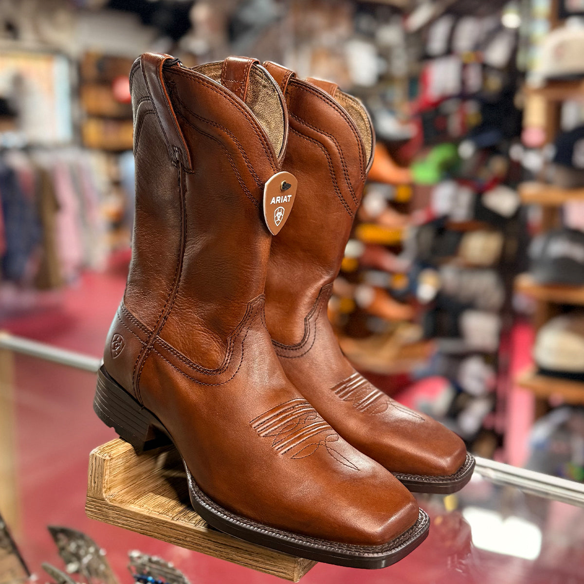 Bota Alden Ridge Cafe Miel Cuadrada de Hombre