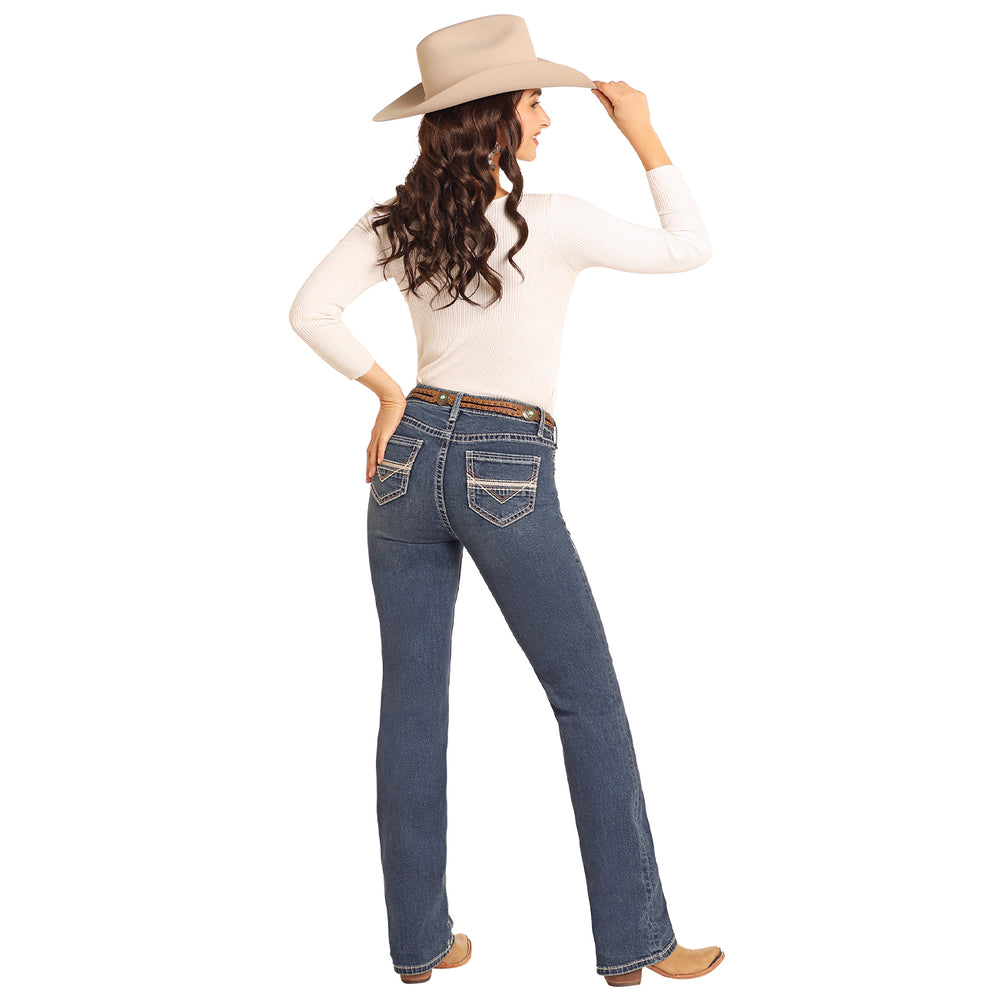 Rock & Roll Cowgirl Jeans - BW4RD02443 - Mid Rise Riding Fit