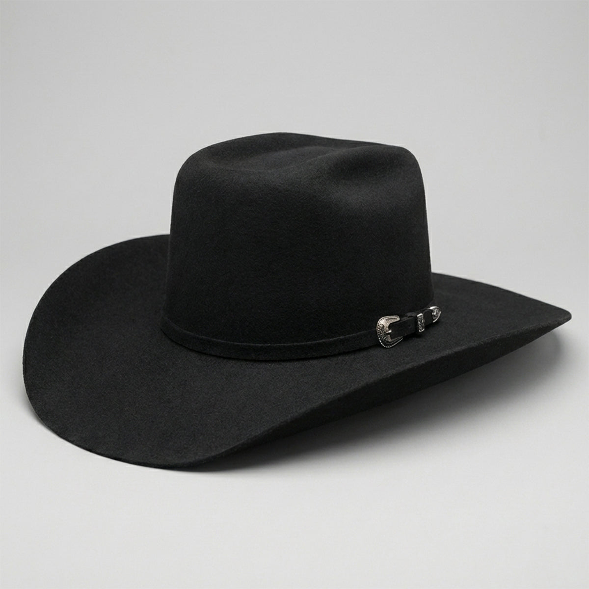 Cuernos Chuecos Black Brick Crown 6X Felt Cowboy Hat