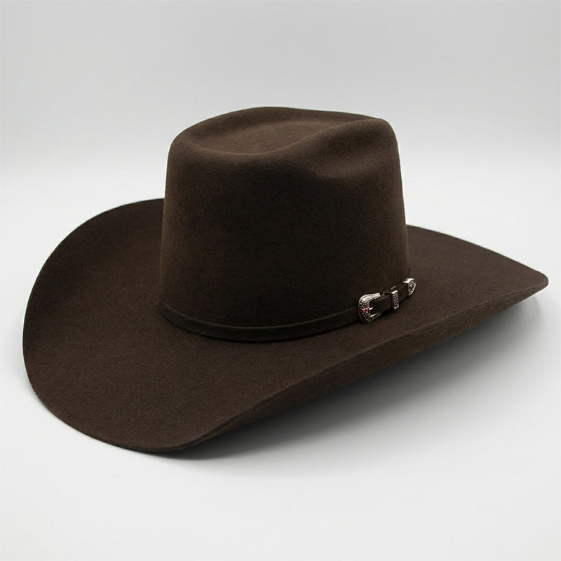 Chapeau de Cowboy Couronne Marron Brique