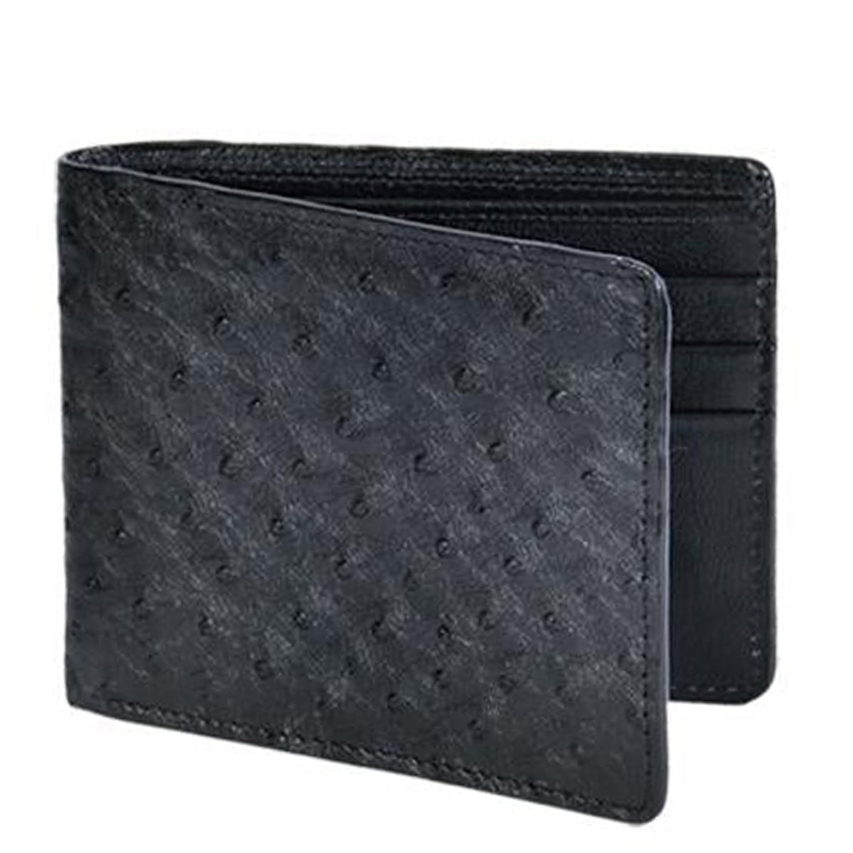 Black Ostrich Wallet | Authentic