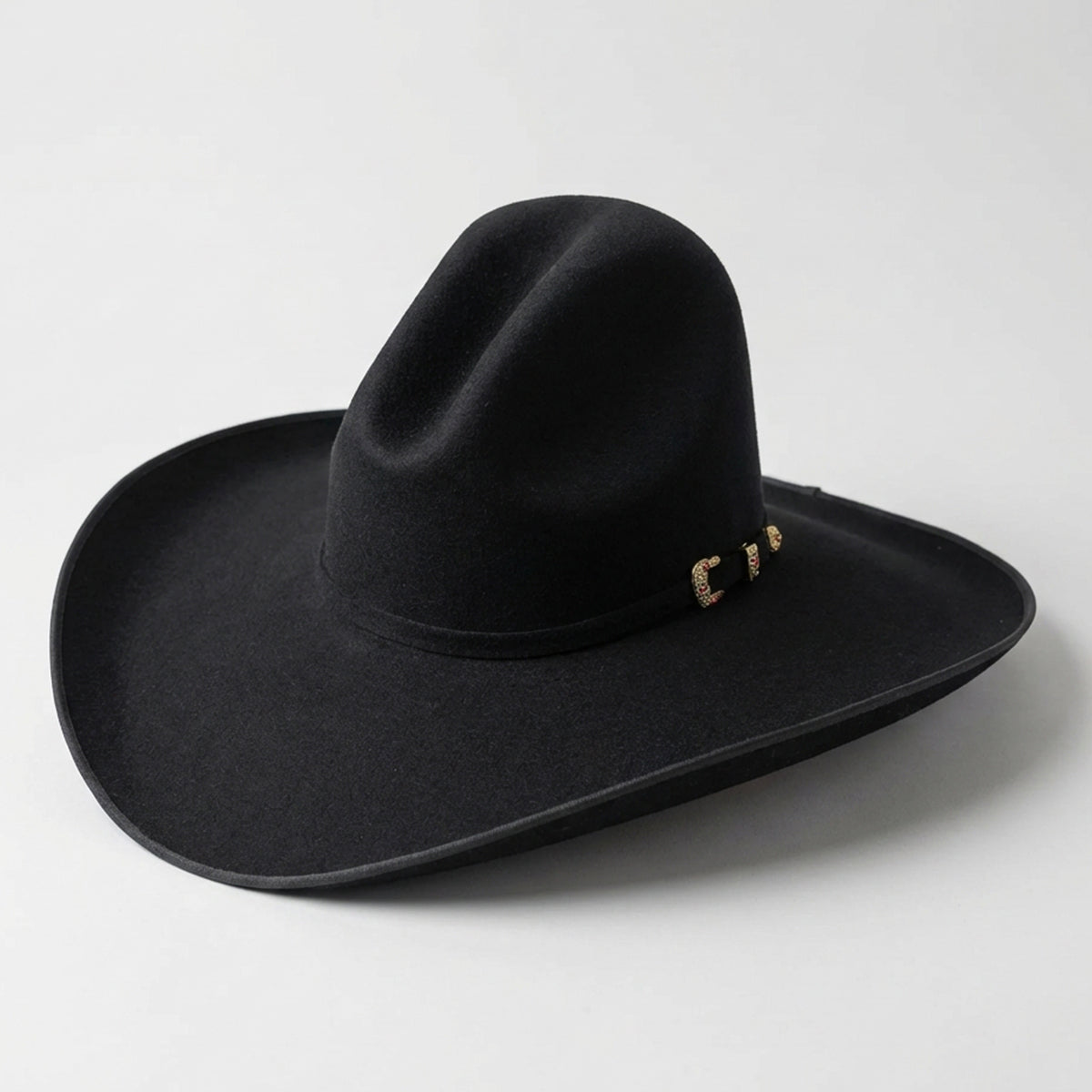 Tombstone 20X Cassidy Gus Crown Black Felt Cowboy Hat