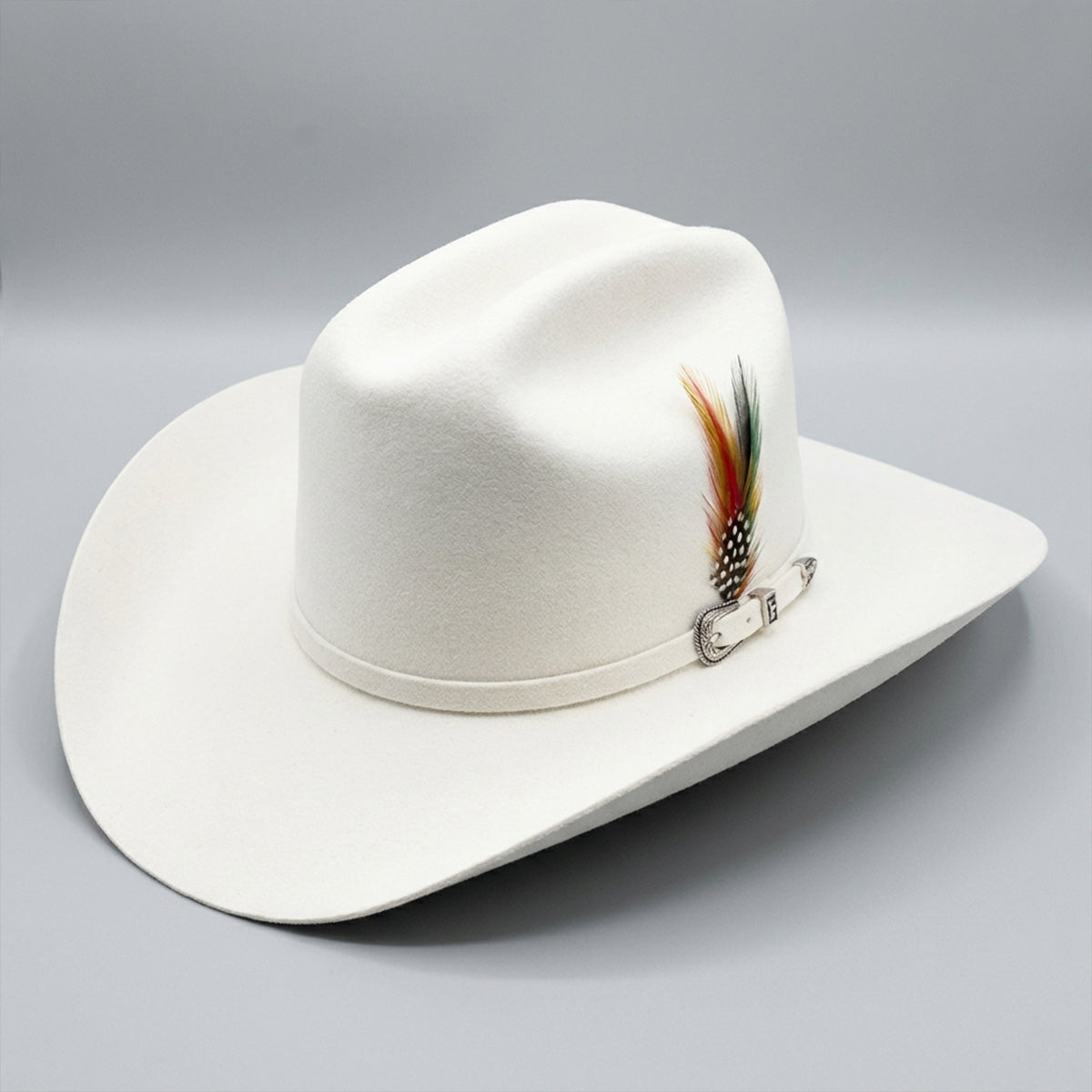 Cuernos Chuecos 6X White Chaparral Sinaloa Felt Cowboy Hat