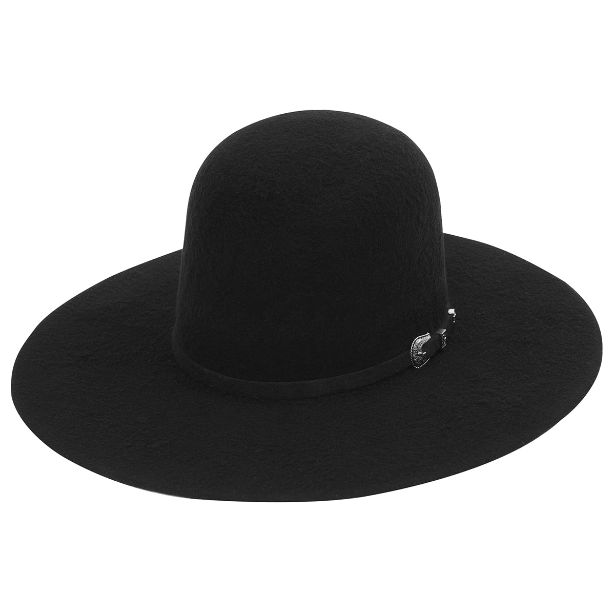 Cuernos Chuecos 10x open crown grizzly felt cowboy hat.