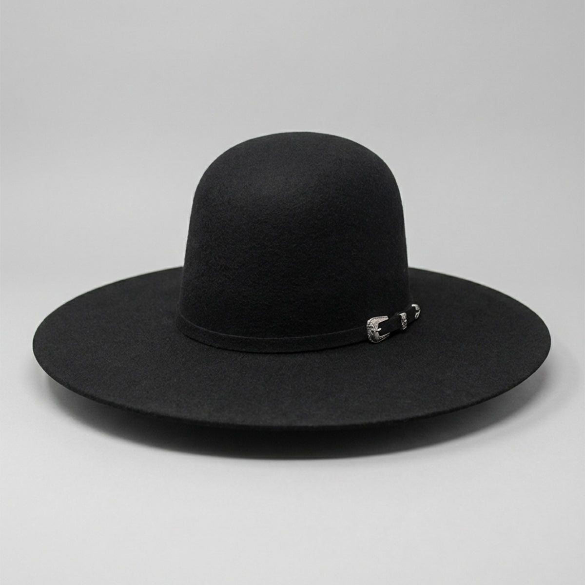 Cuernos Chuecos 6X Black Open Crown Cowboy Felt Hat