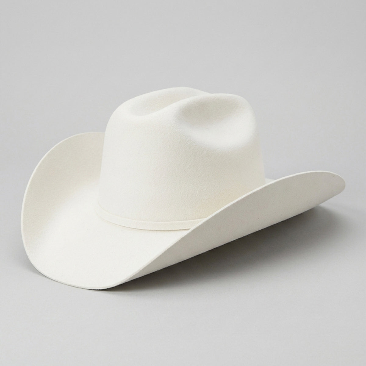 Cuernos Chuecos 6X Milano White Felt Tejana Hat