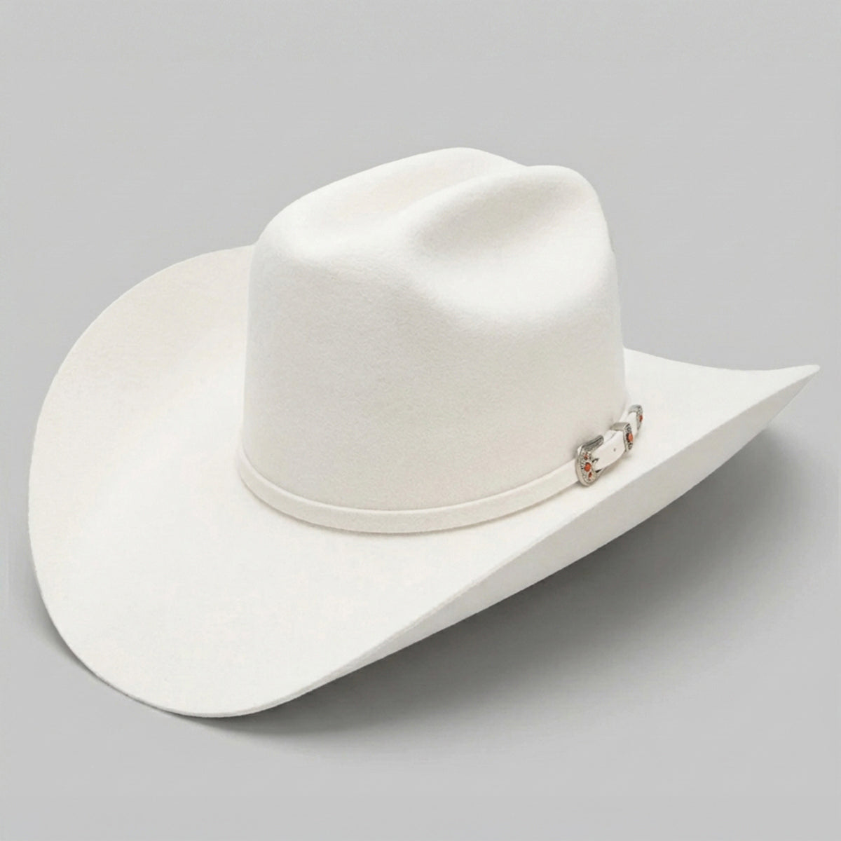 Cuernos Chuecos 6X Milano White Felt Western Hat
