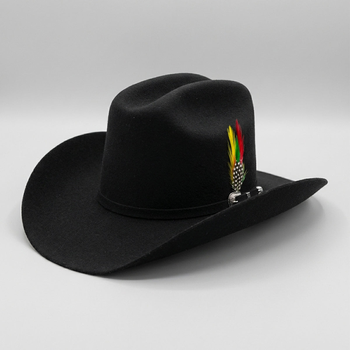 Cuernos Chuecos Durango 6X Black Tejana Hat