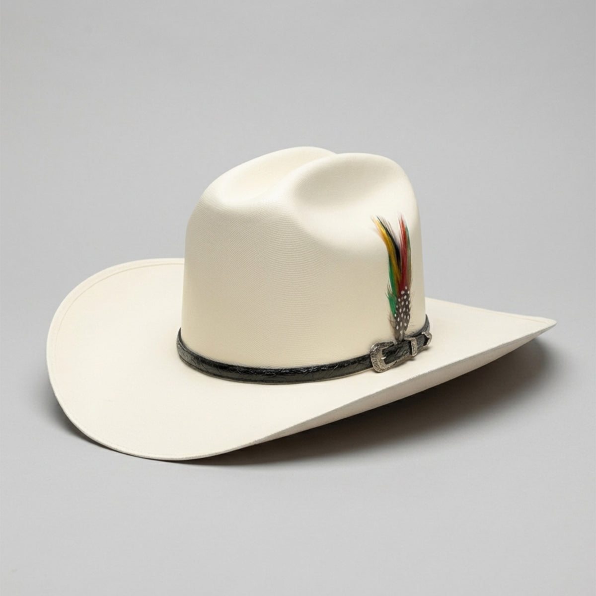 Cuernos Chuecos Johnson 5000X Straw Cowboy Hat 4" Brim