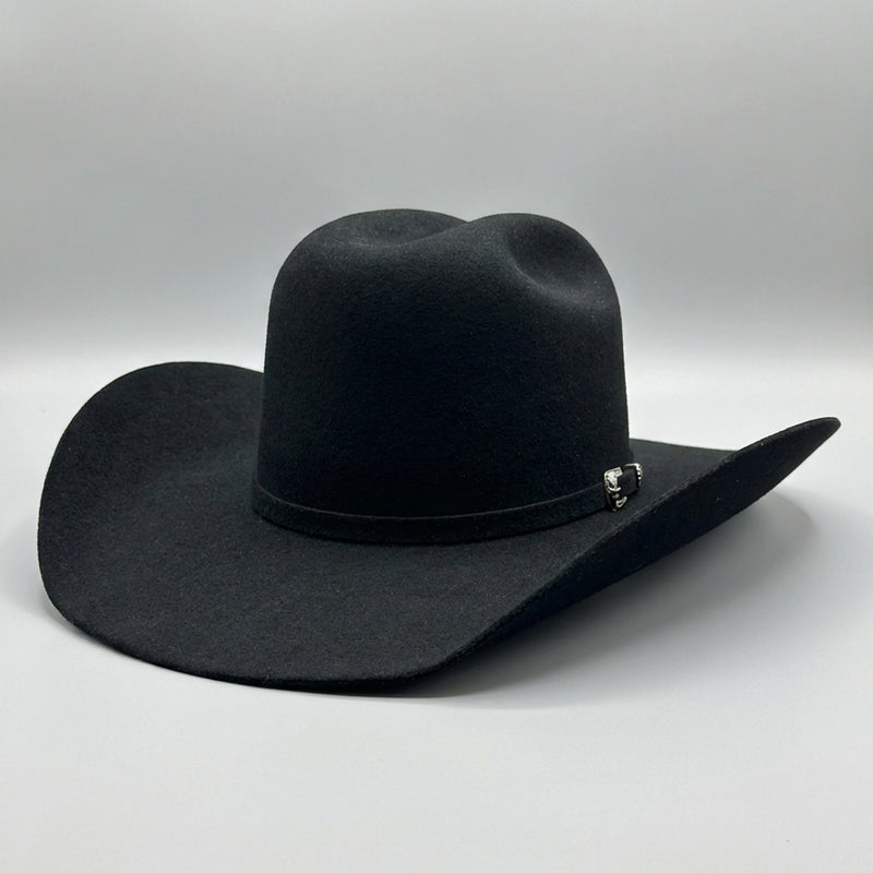 Cuernos Chuecos Minnick Crown Black Cowboy Hats