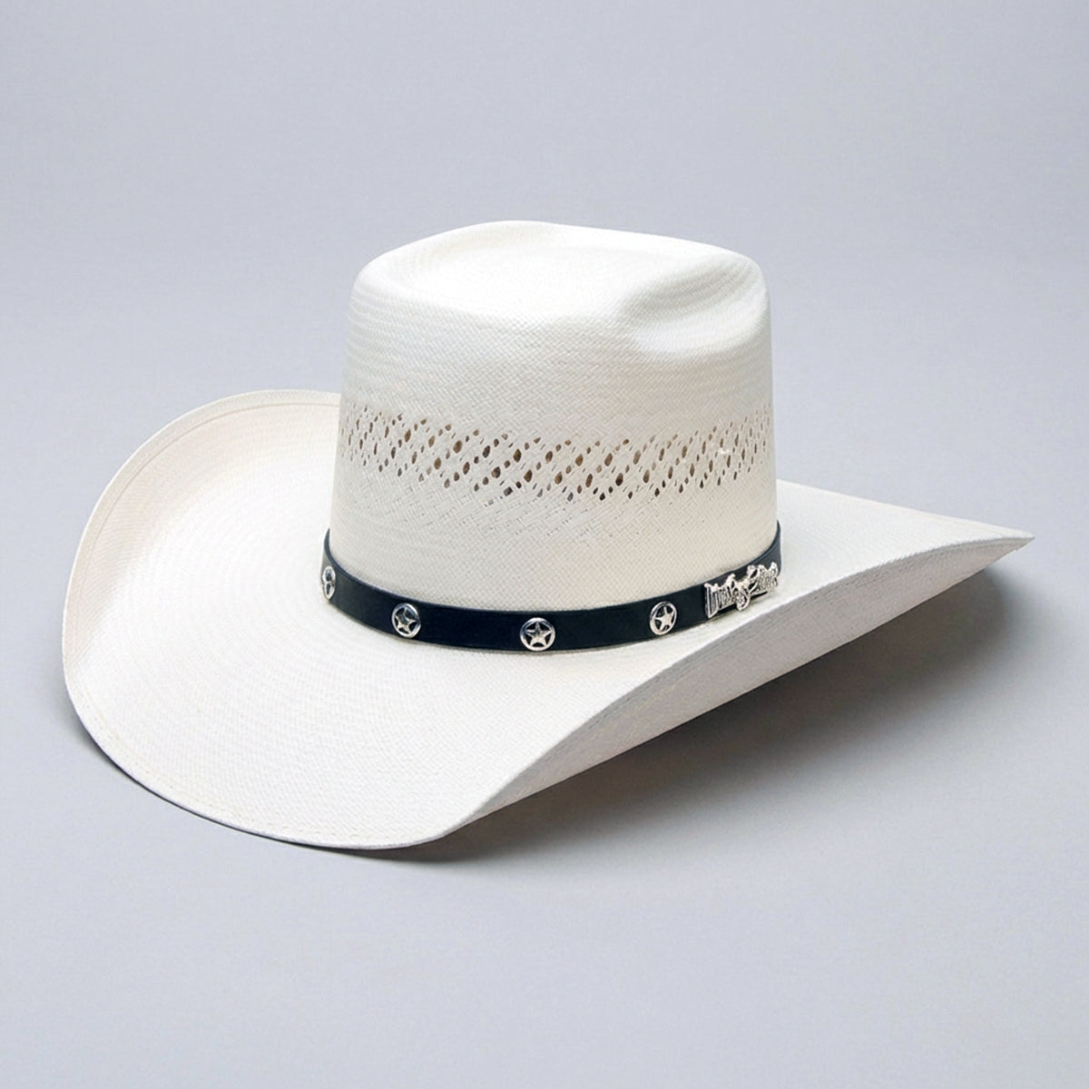 Cuernos Chuecos Vented Brick Crown Straw Cowboy Hat