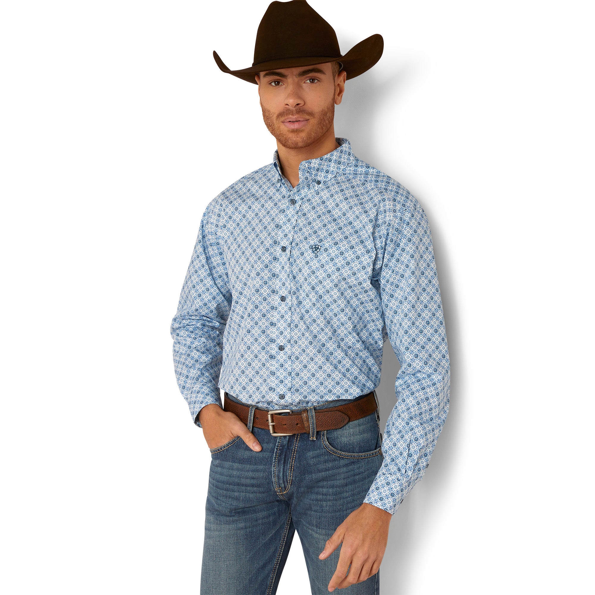ARIAT Camicia Uomo Gery Classic Fit, bianco, M ARIAT Camicia Uomo Gery Classic Fit, bianco, M