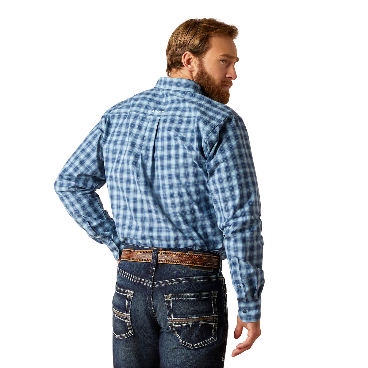 Gradison Spb Ariat Sky Blue Western Shirt Pro Series Gradison Fitted
