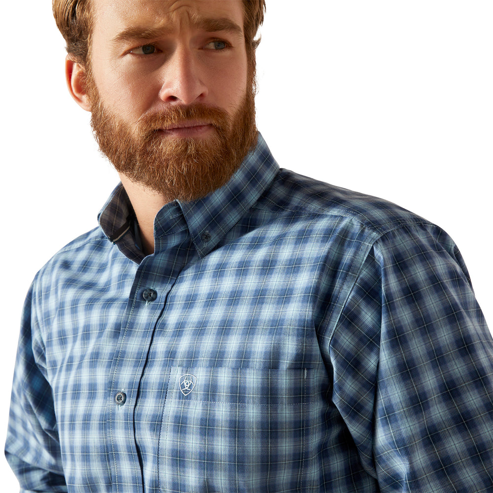 Gradason Ariat Sky Blue Western Shirt Pro Series Gradison Fitted