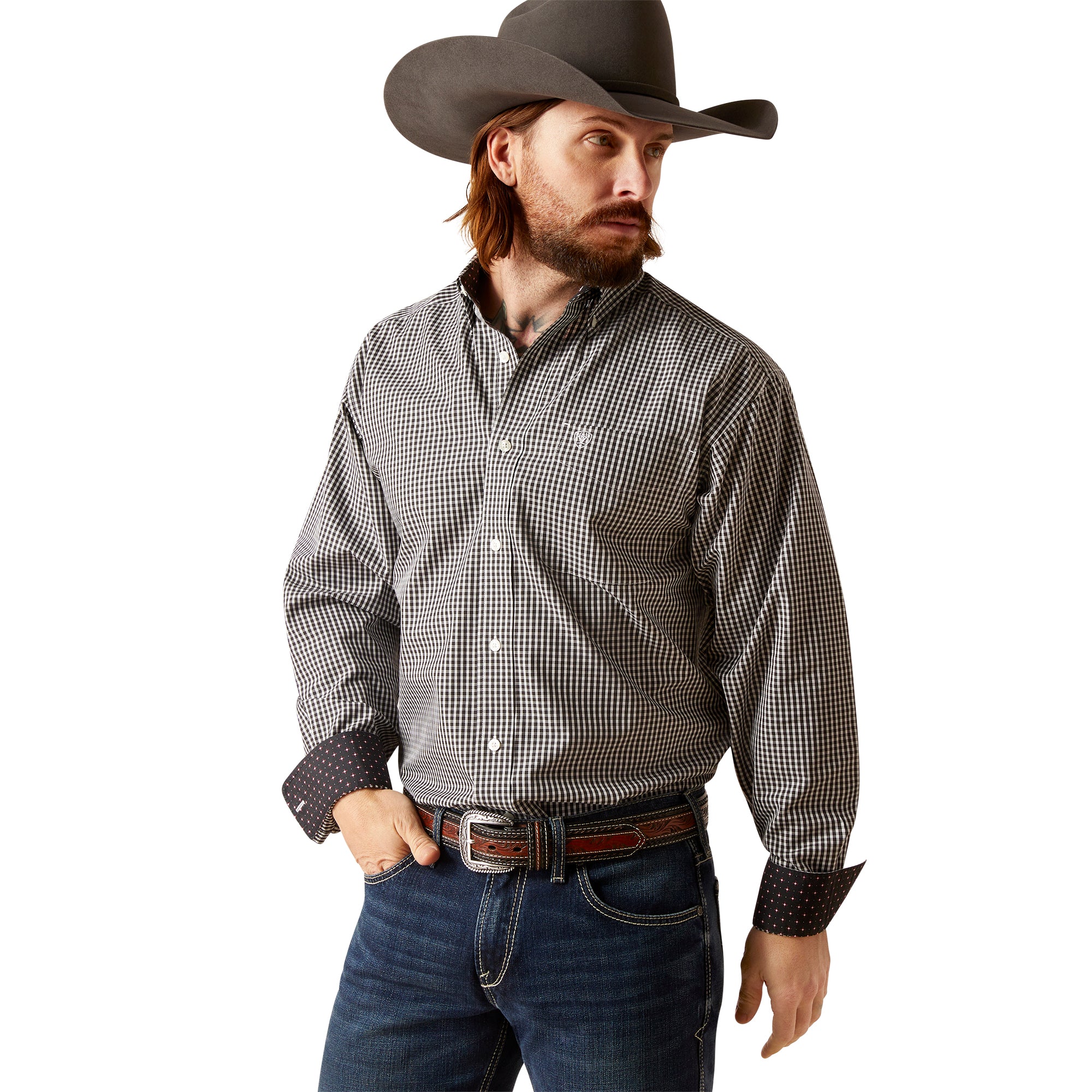 Wrinkle Free Ved Classic Fit Ariat Western Shirt