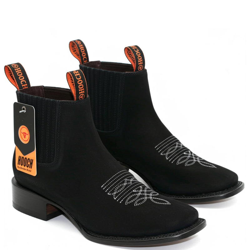 Short Black Cowboy Boots 