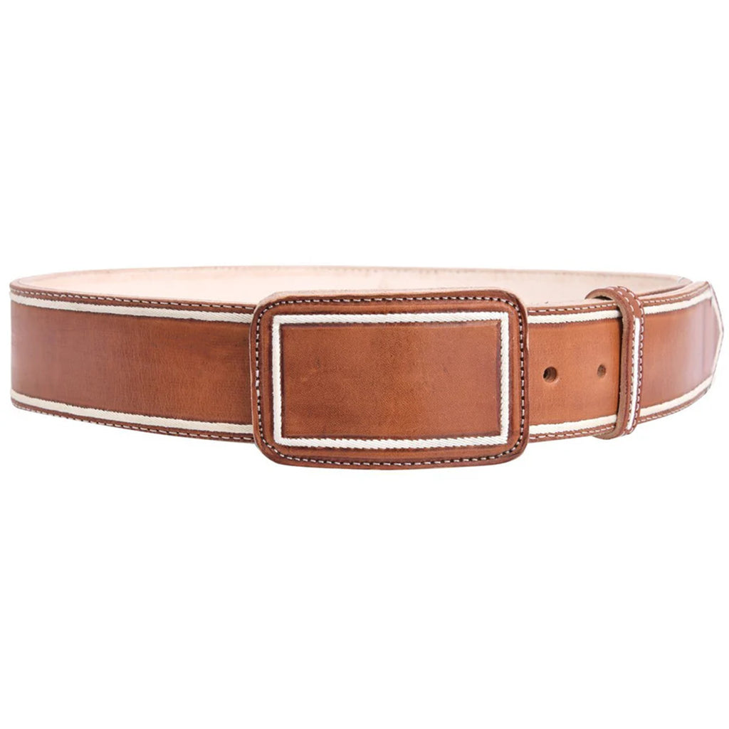 Cintura Uomo Pit Bull West Coast Bones In Pelle Marrone, Larga 4 Cm, Taglia 110