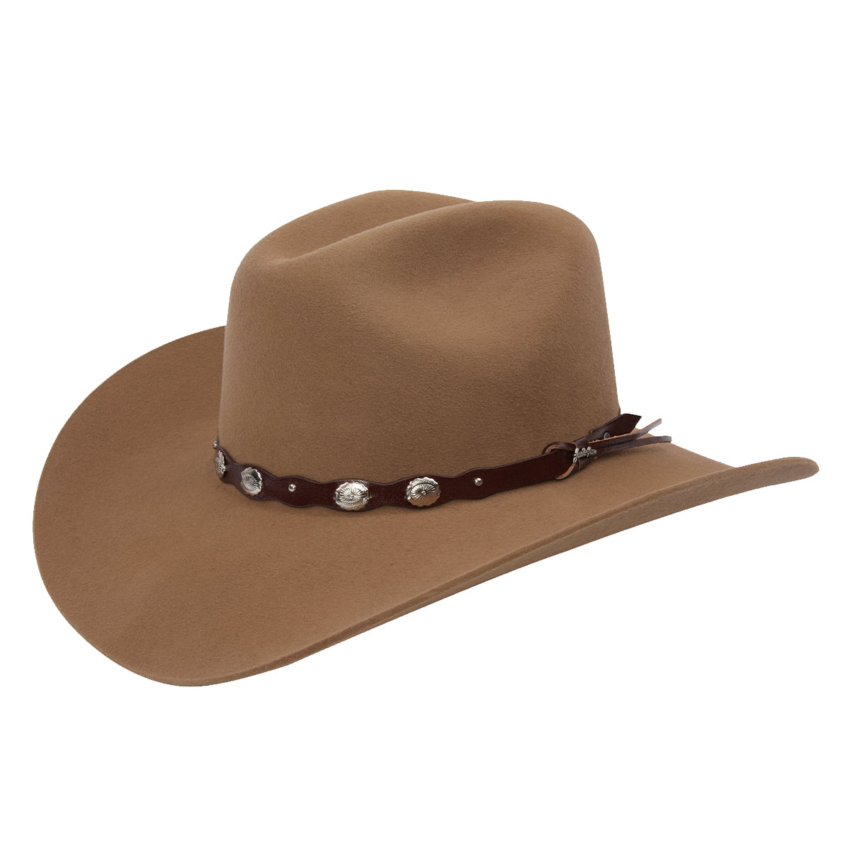 Tombstone Denver light brown nutria felt cowboy hat.