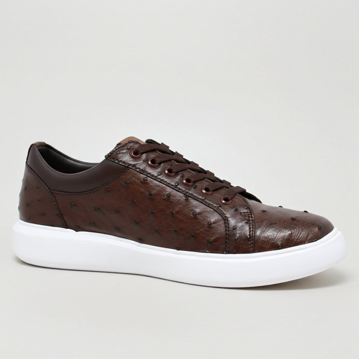 Brown Casula Ostrich Sneaker