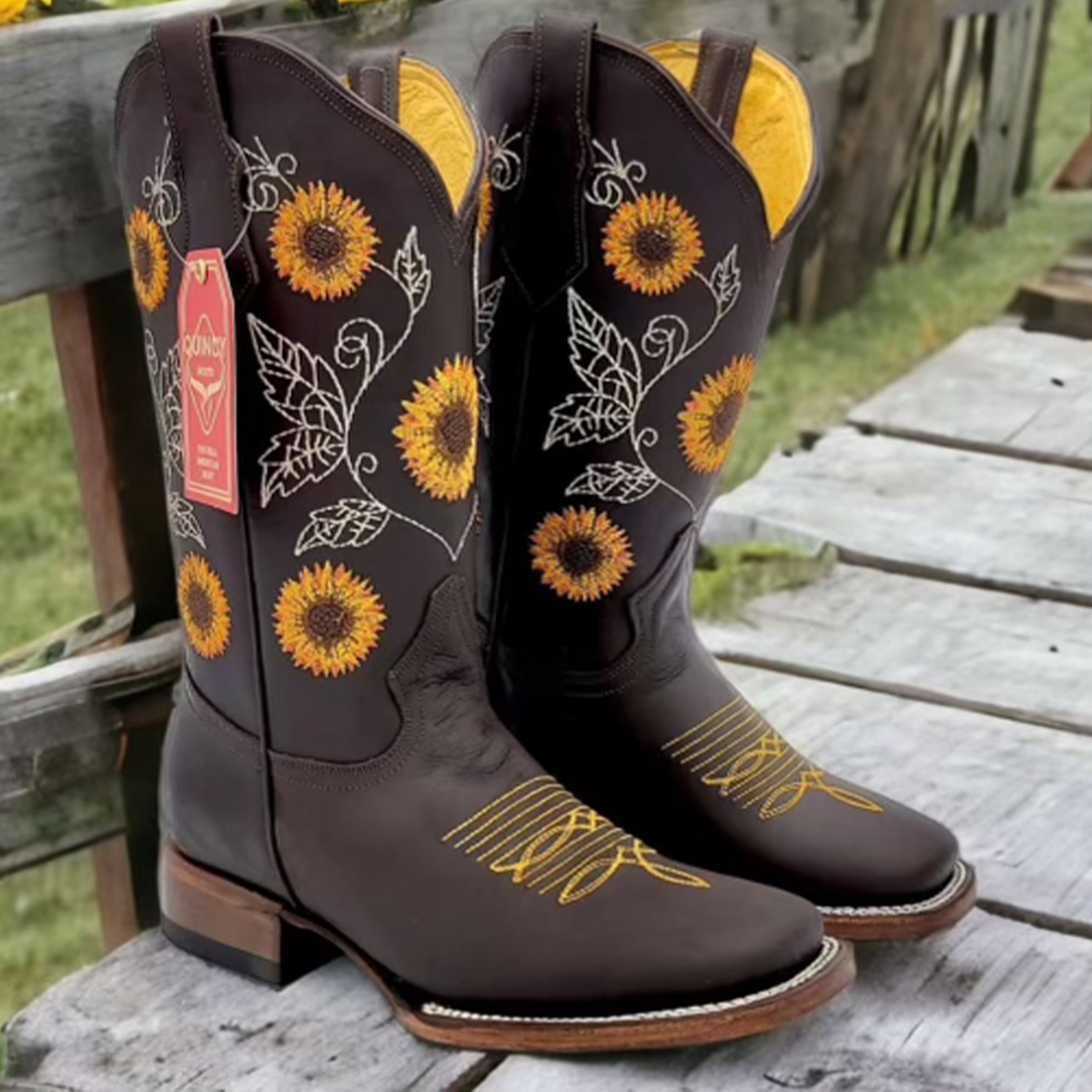Autumn Sunflower Men's Boots