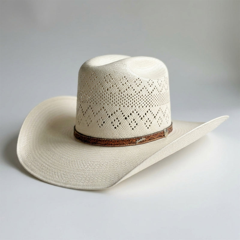 Tombstone 30X Ranger Minnick Crown Straw Cowboy Hat.