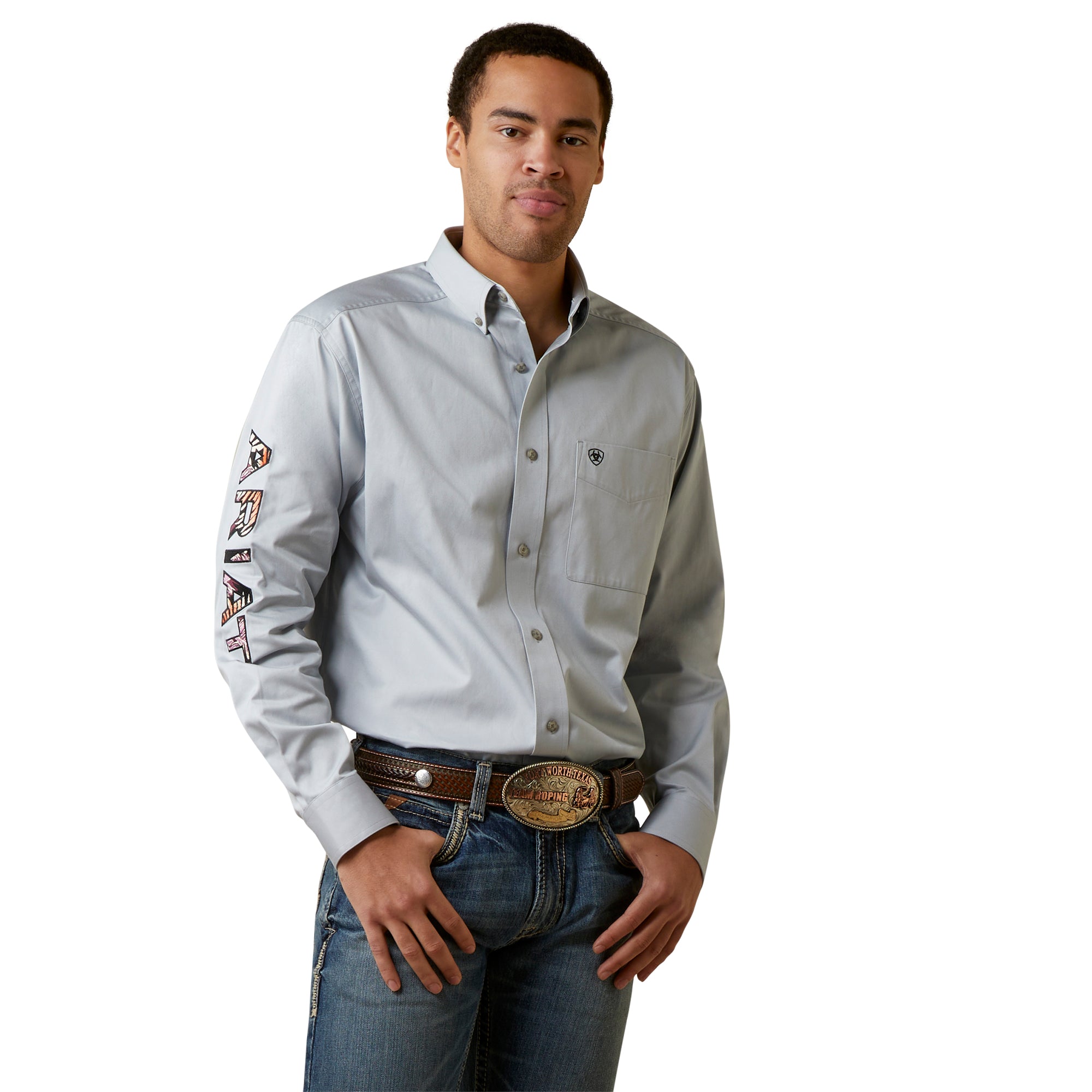 Ariat Pearl Blue Western Button Up Shirt