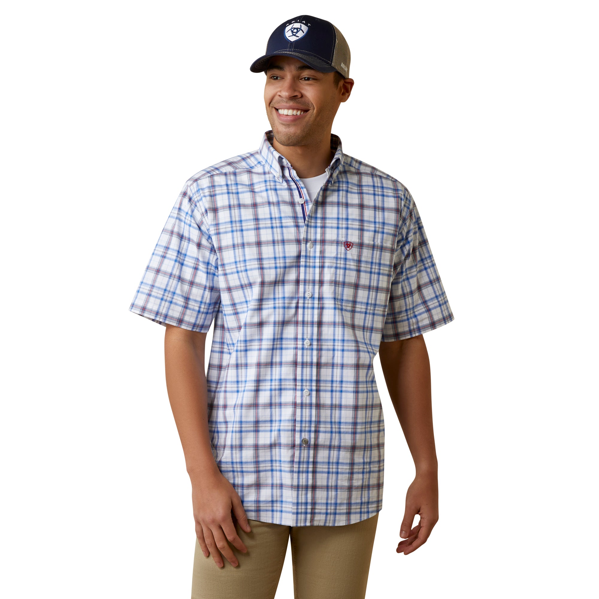White Ariat Shirt Pro Series Jacoby Classic Fit
