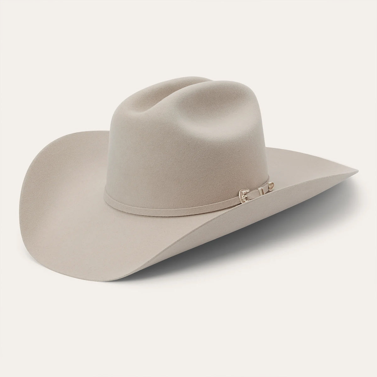 Stetson 6x Skyline Beige felt cowboy hat on a white background.