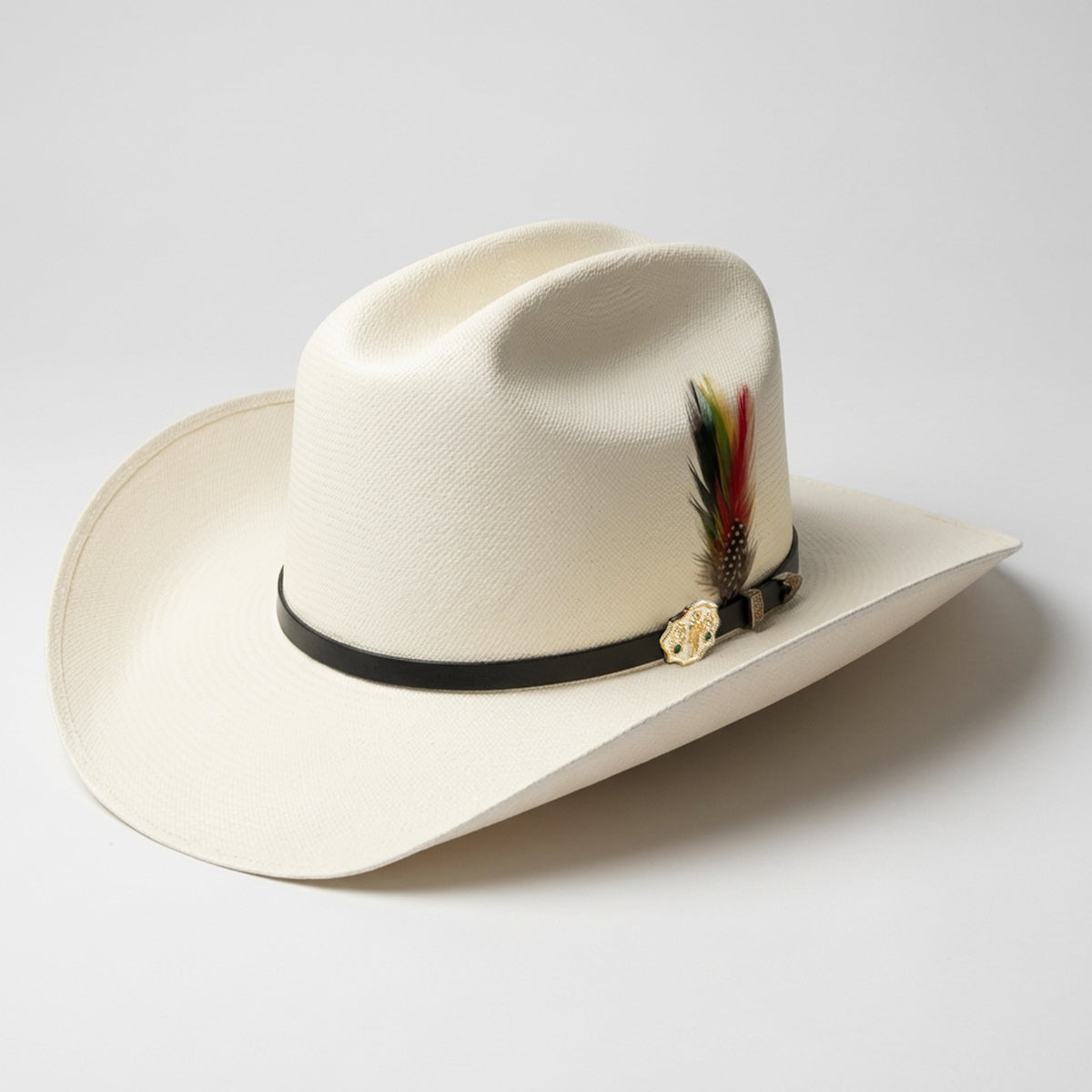 Laredo Hats 1000x telar straw cowboy hat with San Judas liner.