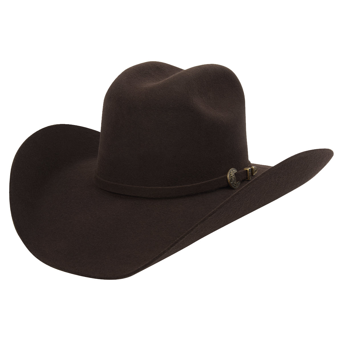 Tombstone Este Oeste Chocolate Brown Felt Cowboy Hat.
