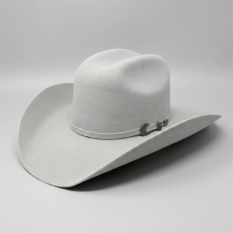 Tombstone Este Oeste Grey Cristal Felt Western Hat